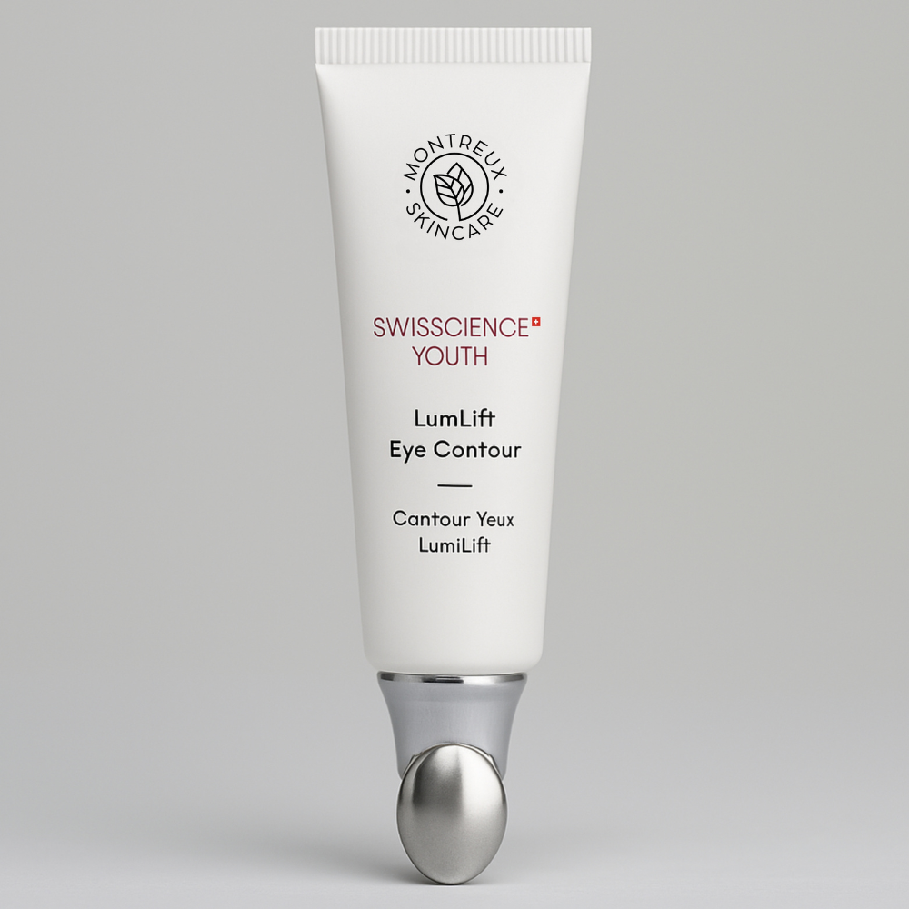 Montreux Skincare Lumilift Eye Contour Swisscience Youth anti-aging eye treatment with Narcissus Flower extract for lifted, brightened under-eye area